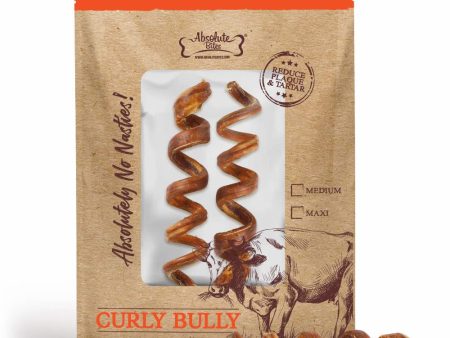 33% OFF: Absolute Bites Curly Bully Dog Chews (Medium) 2pc Hot on Sale