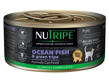 20% OFF: Nutripe Pure Ocean Fish & Green Tripe Gum & Grain-Free Canned CAT Food 95g Cheap