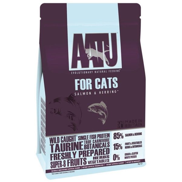 AATU Salmon & Herring Grain Free Dry Cat Food For Discount