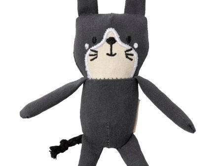 15% OFF: FuzzYard Life Cotton Cat Plush Cat Toy (Slate Grey) Online now