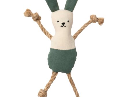 15% OFF: FuzzYard Life Cotton Bunny Plush Cat Toy (Myrtle Green) For Discount