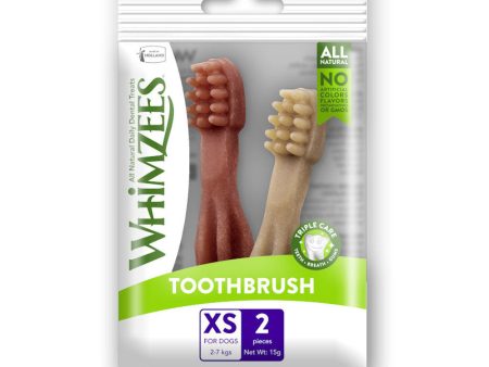 10 FOR $10 W  MIN. $60 SPEND: Whimzees Toothbrush Extra Small Natural Dog Treats 2ct For Sale