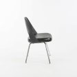 2014 Eero Saarinen for Knoll Executive Armless Dining Chair Black with Chrome Sale