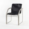 Prototype Richard Schultz 2002 Collection Stainless & Leather Dining Chair Supply