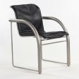 Prototype Richard Schultz 2002 Collection Stainless & Leather Dining Chair Supply