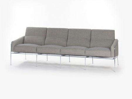 1957 Arne Jacobsen Fritz Hansen of Denmark Sofa Model 3300 4 4-Seat Sofa Knoll For Cheap