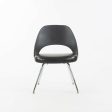 2014 Eero Saarinen for Knoll Executive Armless Dining Chair Black with Chrome Sale