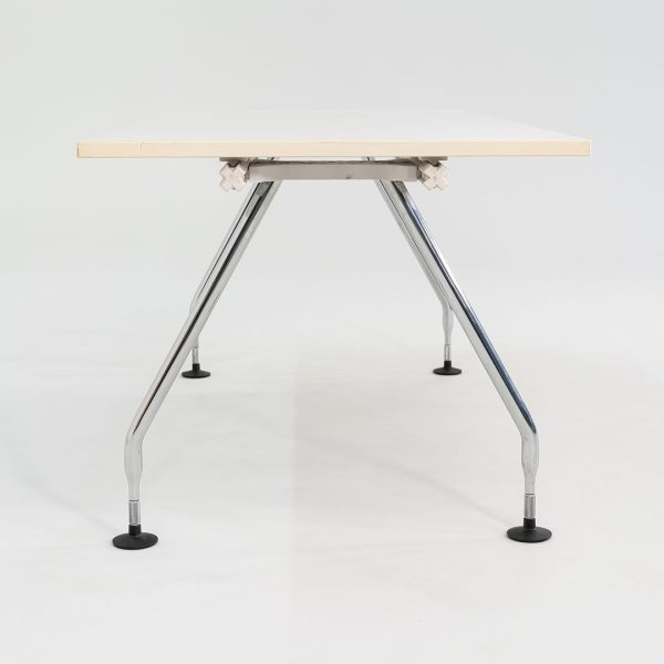 2007 Antonio Citterio for Vitra Ad Hoc Desk With White Laminate Tops 70x32 in 3x Available For Discount