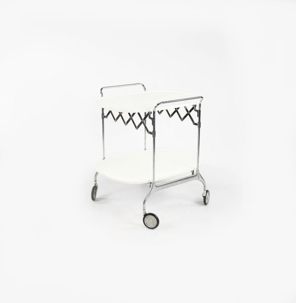 2009 Gastone Trolley Bar Cart   Tray Table, Model 4470 by Antonio Citterio and Glen Oliver Low for Kartell Steel, Chrome, Aluminum, Plastic, Paint, Rubber Discount