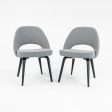 2016 Pair of Knoll Saarinen Executive Side Chairs, Model 72C by Eero Saarinen for Knoll in Fabric For Sale