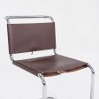 1960s Set of Six Marcel Breuer for Knoll B33 Spoleto Dining Chairs in Brown Leather Sale