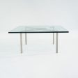 1960s Barcelona Coffee Table by Mies van der Rohe for Knoll & Treitel Gratz in Stainless and Glass 2x Available For Cheap