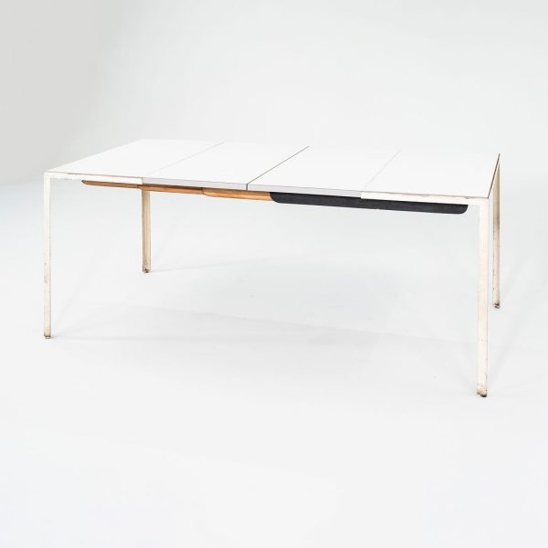 C. 1955 George Nelson for Herman Miller Extension Dining Table with White Laminate Top Model 5757 Online