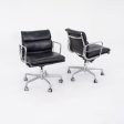 1990s Herman Miller Eames Soft Pad Management Desk Chair in Black Leather 5x Available Sale