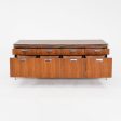 C. 1968 Myrtle Desk of High Point 900 Series Four Position Credenza in Walnut and Chrome with Laminate Top Hot on Sale