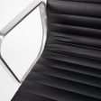 2010s Herman Miller Eames Aluminum Group Management Desk Chair Black Leather 6x Available Sale