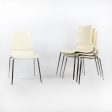 2000s Set of Four Knoll Gigi Chairs by Marco Maran in White and Chrome For Cheap