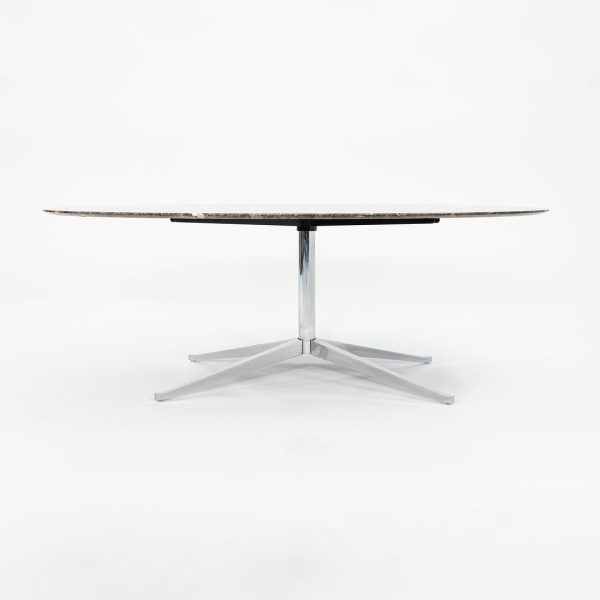 2010 Florence Knoll Dining Table   Desk in Brown Emperador Marble 78 x 48 inch For Cheap