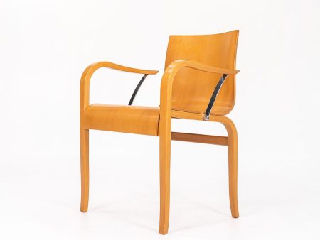 1989 Ginotta Arm Chair by Enrico Franzolini for Crassevig Wood, Steel For Sale