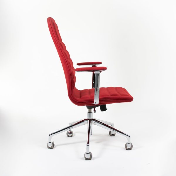 2006 Lotus Medium Back Desk Chair by Jasper Morrison for Cappellini in Red Fabric For Cheap