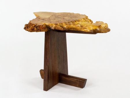 Mira Nakashima Maple Burl Minguren I Side Table George Nakashima Studio Online Sale