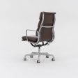 2006 Soft Pad Executive Chair, Model EA437 by Charles and Ray Eames for Herman Miller in Brown Leather 3x Available Sale