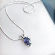 Iolite Sterling Silver Necklace Hot on Sale