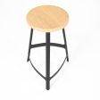 2010s Factory Counter Stool by Sean Dix in Wood and Steel 4x Available Cheap