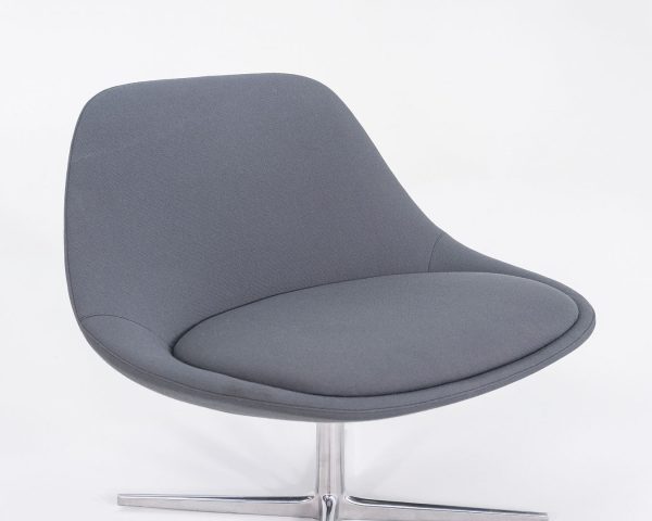 2017 Noe Duchaufour-Lawrance for Bernhardt Design Chiara Lounge Chairs in Grey Fabric 4x Available Online Hot Sale