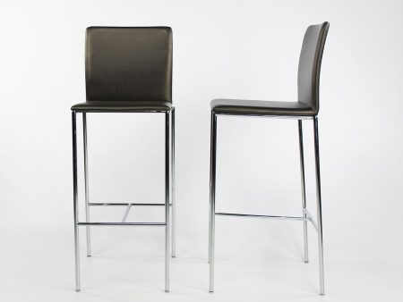 2010s MilanoLight Bar Stool, MI-3230 by Wolfgang Mezger for Davis in Vinyl 8x Available Hot on Sale