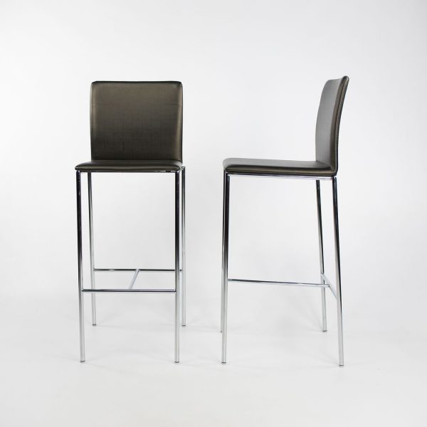 2010s MilanoLight Bar Stool, MI-3230 by Wolfgang Mezger for Davis in Vinyl 8x Available Hot on Sale