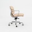 2010s Herman Miller Eames Soft Pad Management Desk Chair in Cream Leather 1x Available Online Hot Sale