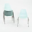 2015 Herman Miller Eames Stacking Plastic Side   Dining Shells Chairs in Blue 14x Available Fashion