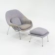 1960s Eero Saarinen for Knoll Womb Lounge Chair and Ottoman for Reupholstery, Model 70L Discount