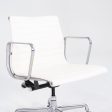 2010s Herman Miller Eames Aluminum Group Management Desk Chair in White Leather 3x Available Fashion