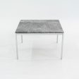 2016 Florence Knoll End Table 2515T by Florence Knoll for Knoll in Chromed Steel and Marble Sale