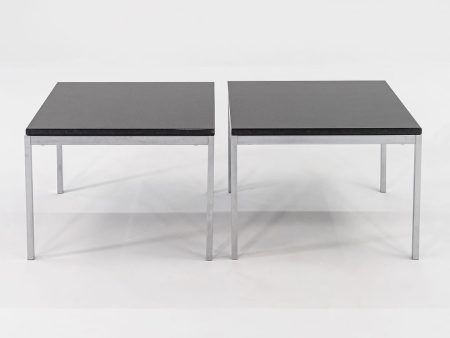 2016 Florence Knoll Coffee   End Table, Model 2510T by Florence Knoll for Knoll in Black Marble 2x Available Online now