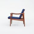 1960s Model 563 Lounge Chair by Frederik Kayser for Vatne Mobler Teak, Foam, Fabric For Discount