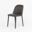 2019 Vitra Softshell Side Chair w Dark Brown Leather by Ronan & Erwan Bouroullec For Sale