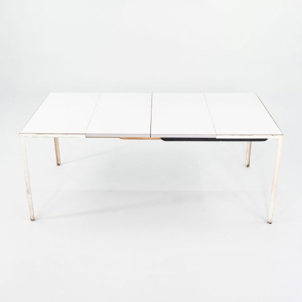 C. 1955 George Nelson for Herman Miller Extension Dining Table with White Laminate Top Model 5757 Online