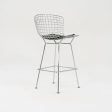 2014 Pair of Bertoia Bar Stools, Model 428C by Harry Bertoia for Knoll in Chrome For Sale