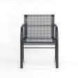 1980 Richard Schultz for Knoll Prototype Flat Matte Black Outdoor Dining Armchair Cheap