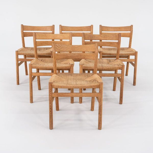 1960s Set of Six Borge Mogensen for Haarby C.M. Madsen Model BM1 Dining Chairs in Oak Cheap