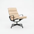 2010s Herman Miller Eames Soft Pad Lounge Chair with Black Frame and Tan Leather Supply