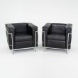 2000s Pair of Cassina LC2 Petit Modele Lounge Chairs by Le Corbusier Jeanneret and Perriand Online now