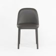 2019 Vitra Softshell Side Chair w Dark Brown Leather by Ronan & Erwan Bouroullec For Sale