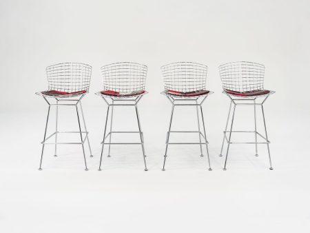 2021 Bertoia Bar Stool, Model 428C by Harry Bertoia for Knoll 4x Available Online now