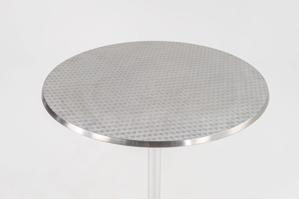 2000s High-Top Bistro Table by Jorge Pensi for Knoll in Aluminum and Stainless 4x Available Online Sale