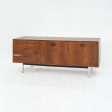 1970s Jack Cartwright for Founders Rosewood and Chrome Credenza   Sideboard Cheap