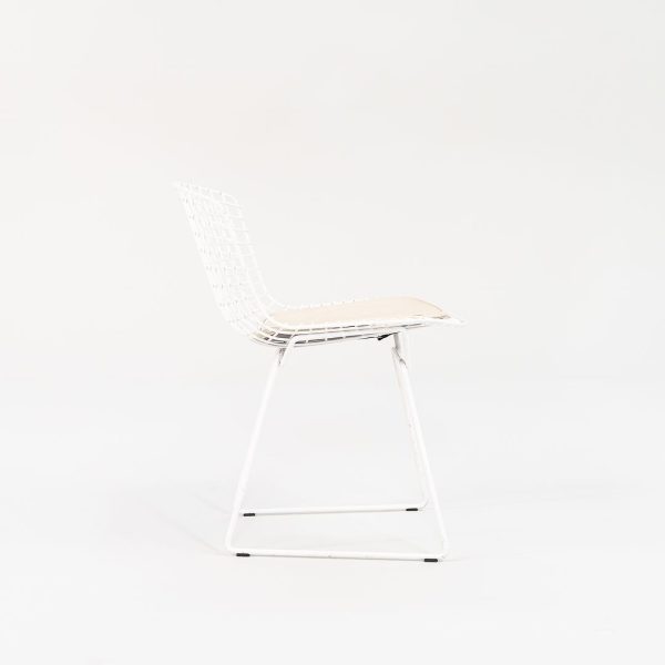 2010s Knoll Bertoia Side Chair, Model 420c by Harry Bertoia for Knoll Steel, Powdercoat, Vinyl Online now